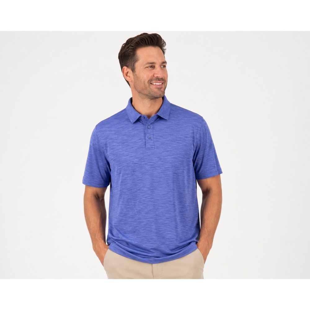 Saddlebred Performance Polo Shirt Men's XXL Blue‎ Short Sleeve Golf Casual